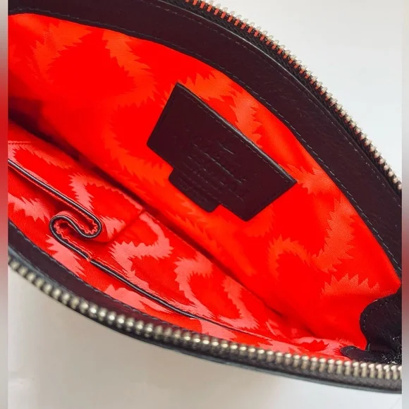 Vivienne Westwood RARE GREEN STRIPE TEDDY BEAR CLUTCH NWT AW15
